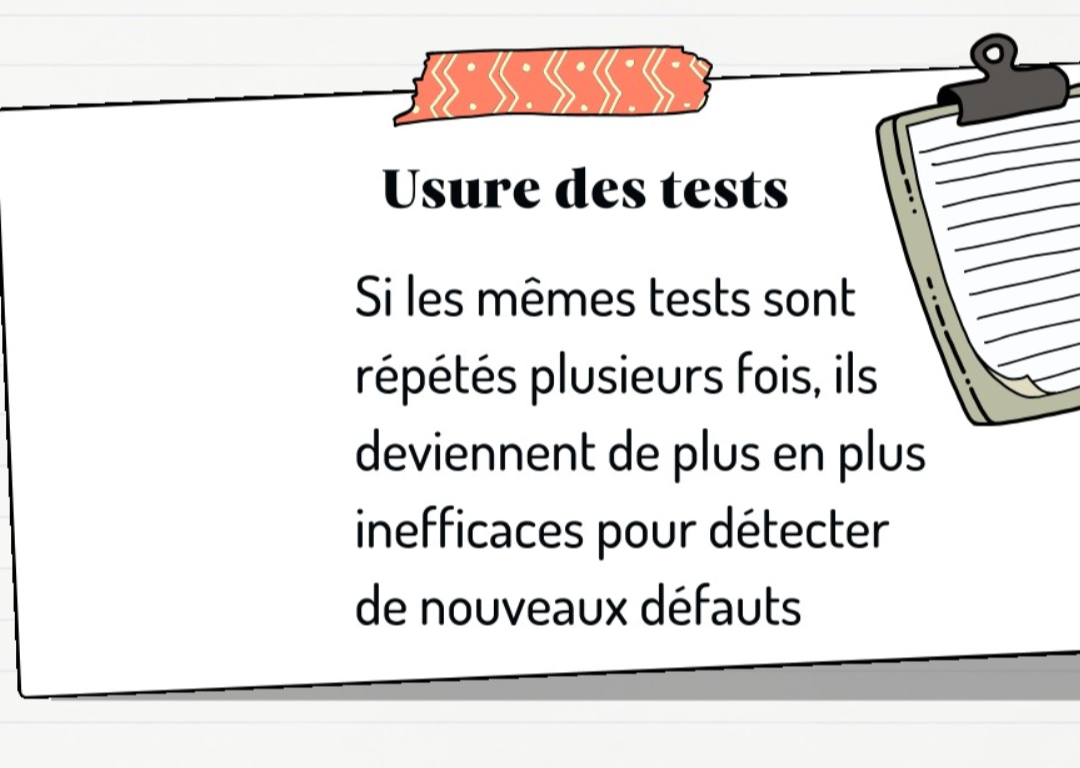Usure des tests